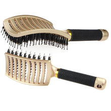 Charger l&#39;image dans la galerie, Hair Brush Scalp Massage Comb Hairbrush Bristle&amp;Nylon Women Wet Curly Detangle Hair Brush for Salon Hairdressing Styling Tools
