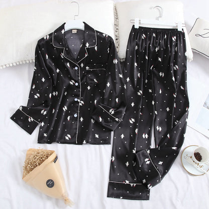 Long Sleeve Ice Silk Trousers