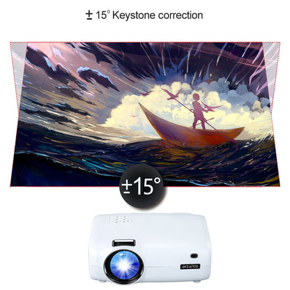 WZATCO E600 Android 10.0 Wifi Smart Portable Mini LED Projector Support Full HD 1080p 4K AC3 Video Home Theater Beamer Proyector