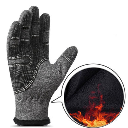 CUHAKCI Winter Mittens Touched Screen Gloves Waterproof Men Women Warm Windproof Bicycle Anti Slip Ski Cycling Glove