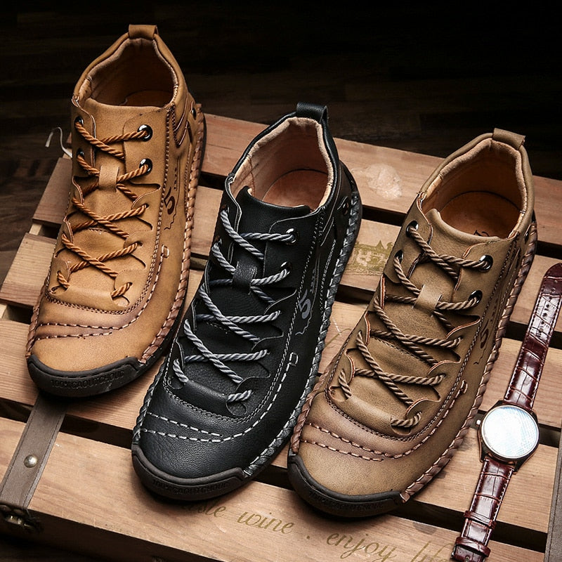 Men's Vintage Ankle Boots Comfortable Shoes Men Fashion Casual Boots Male Shoes Suitable Shoes