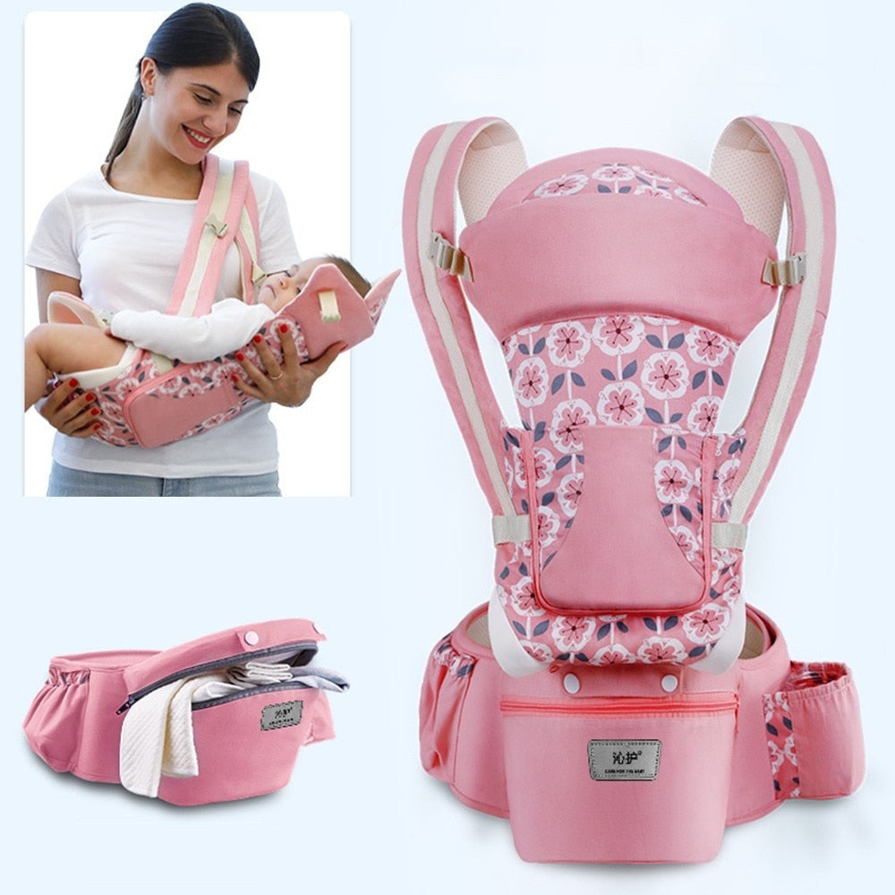 Ergonomic Baby Carrier 15 Using Way Infant Baby Hipseat Carrier Front Facing Ergonomic Kangaroo Baby Wrap Sling Travel 0-48 Months