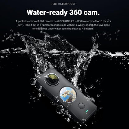 Insta360 One X2 360 Action Camera 5.7K VR Video 10M Waterproof Insta 360 One X2 Pocket Panorama Underwater Helmet Pro Sport Cam