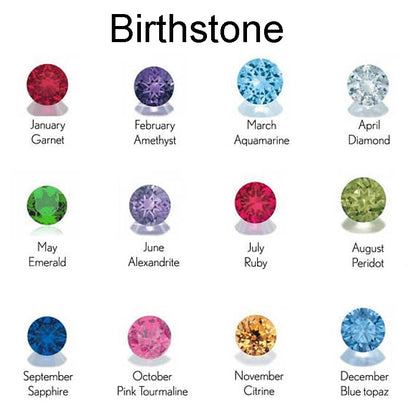 Personalized Love Heart Pendant Necklace Custom Birthstone Necklaces engrave any name Name Charm Jewelry Gift for Mother's Day