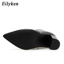 Load image into Gallery viewer, Eilyken Women PU Leather Ankle Boots Thick Heels Pointed Toe Night Club Party Shoes Woman Basic Boots Office Pumps size 41 42
