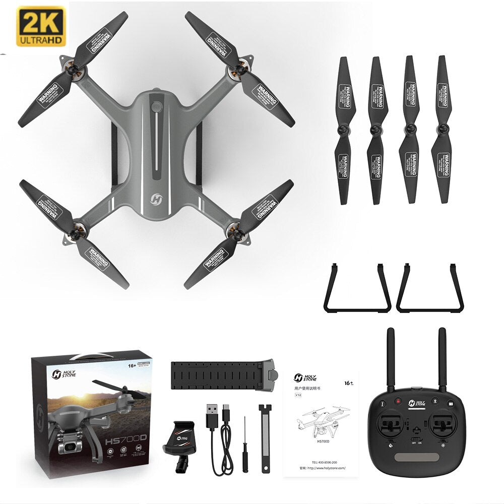 Holy Stone HS700D Drone 4K GPS Profissional Quadcopter 5GHz FPV RC Helicopter 25KM/H 22 Mins Flight Time Brushless Motor Drone