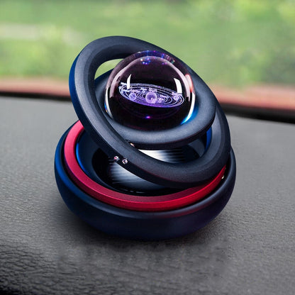 Solar Magnetic Levitation Car Rotating Ornaments Car Decoration Solar System Figurines Decoration Accessories Creative Gift