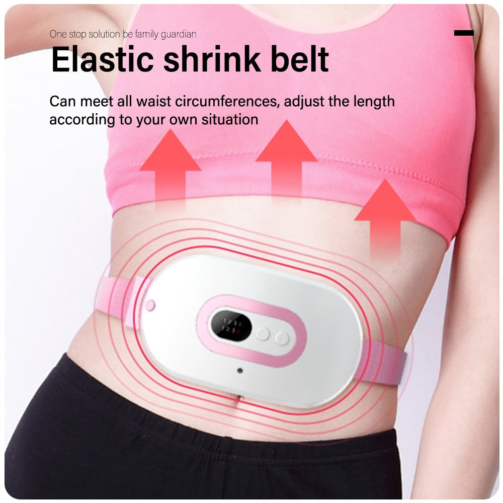 Yongrow Warm Palace Belt Electric Heating Uterus Acupoints Vibrating Massage Relieve Menstrual Pain Massage the Waist Abdomen