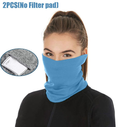 2pcs Windproof Hiking Riding Scarf Outdoor Sun Protection Bandana Ice Cycling FaceNeck Gaiter Scarf Anti-sweat Cycling Face Mask