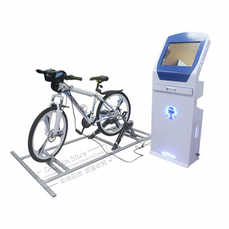 Amusement Park Device Equipment Simulator 9D VR Bike Fitness Bicycle Racing Arcade Game Machine For Teenagers Adults