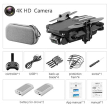 Cargar imagen en el visor de la galería, Drone 4k HD Wide Angle Camera 0.3MP/5.0MP/4K HD Cameras Mini Drone LS-MIN Dron Camera Quadcopter Height Keep Drones Toys Gifts
