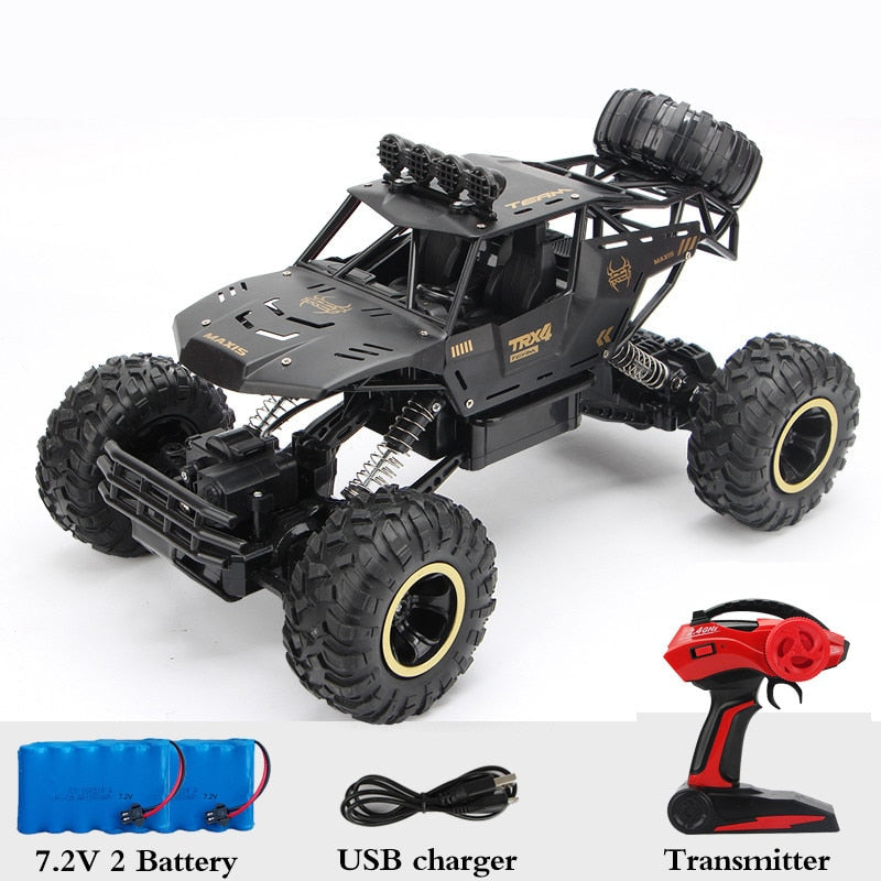 RC Car 4WD climbing Car 4x4 Double Motors Drive Bigfoot Car Remote Control Model Off-Road Vehicle toys For Boys Kids Gift 1/12 Size