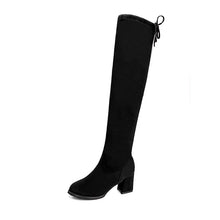 Load image into Gallery viewer, oymlg2020 Fashion Women Boots Spring Winter Over The Knee Heels Quality Suede Long Comfort Square Botines Mujer Thigh High Boots
