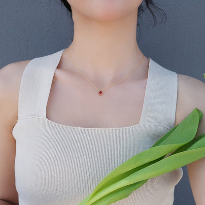 Water drop tears necklace