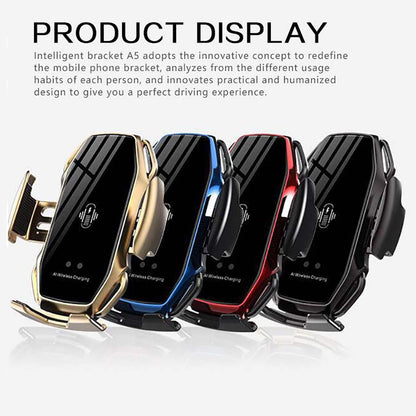 Smart Sensor Car Phone Holder Fast Charging Wireless Chargers Universal Car Holder For iPhone For Huawei AI Wireless Charging