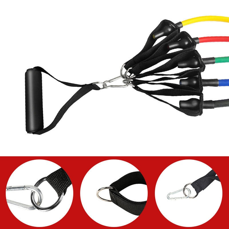 Pull Rope Fitness Exercises Resistance Bands 5cTPR elastic Tubes rope Yoga Band indoor Body sports Training equipment
