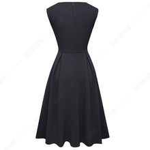 Load image into Gallery viewer, Spring Elegant Casual Brief Design V-Neck A-Line Vintage Side pocket Modern Dress HA196
