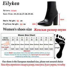 Charger l&#39;image dans la galerie, Eilyken Women PU Leather Ankle Boots Thick Heels Pointed Toe Night Club Party Shoes Woman Basic Boots Office Pumps size 41 42
