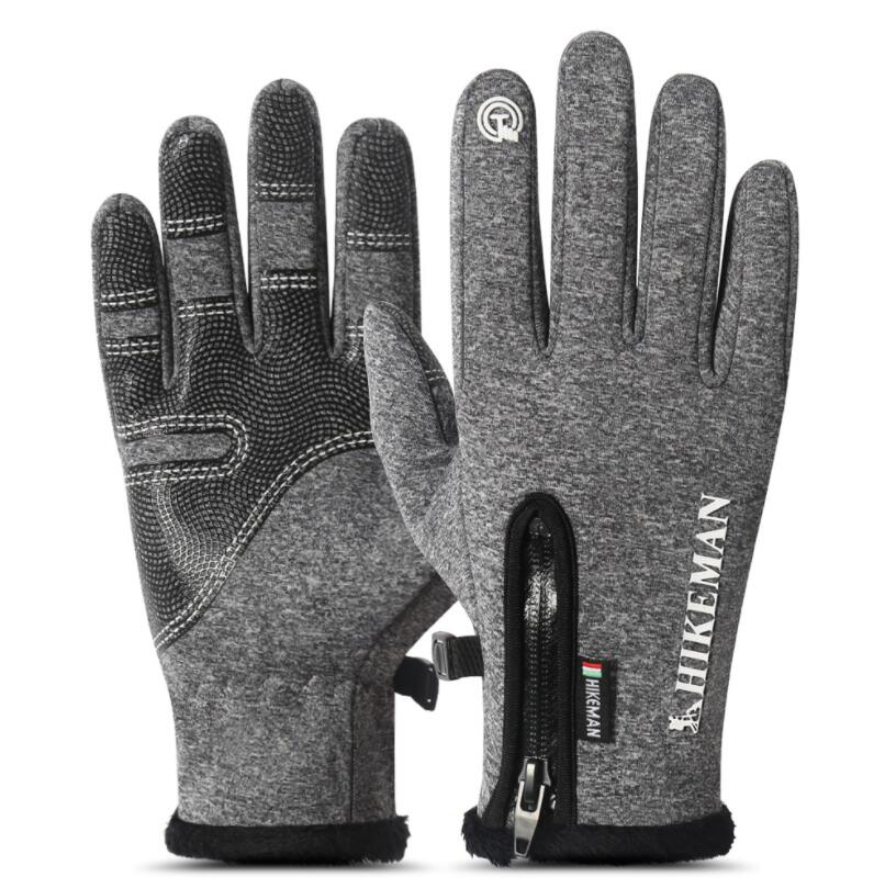 CUHAKCI Winter Mittens Touched Screen Gloves Waterproof Men Women Warm Windproof Bicycle Anti Slip Ski Cycling Glove