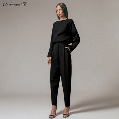 Mnealways18 Vintage Zipper Khaki Trousers Women High Waist Office Pants Ladies Brown Trousers Work Wear Autumn Long Pants 2020