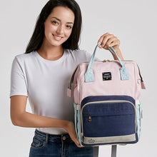 将图片加载到图库查看器，LEQUEEN Mummy Maternity Nappy Bag Large Capacity Baby Bag Travel Backpack Designer Nursing Bag for Baby Care
