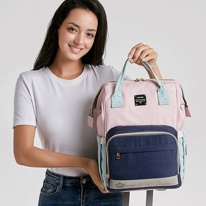 LEQUEEN Fashion Mummy Maternity Nappy Bag Large Capacity Baby Bag Travel Backpack Designer Nursing Bag for Baby Care