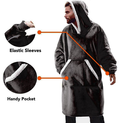 Women Pocket Hooded Blanket