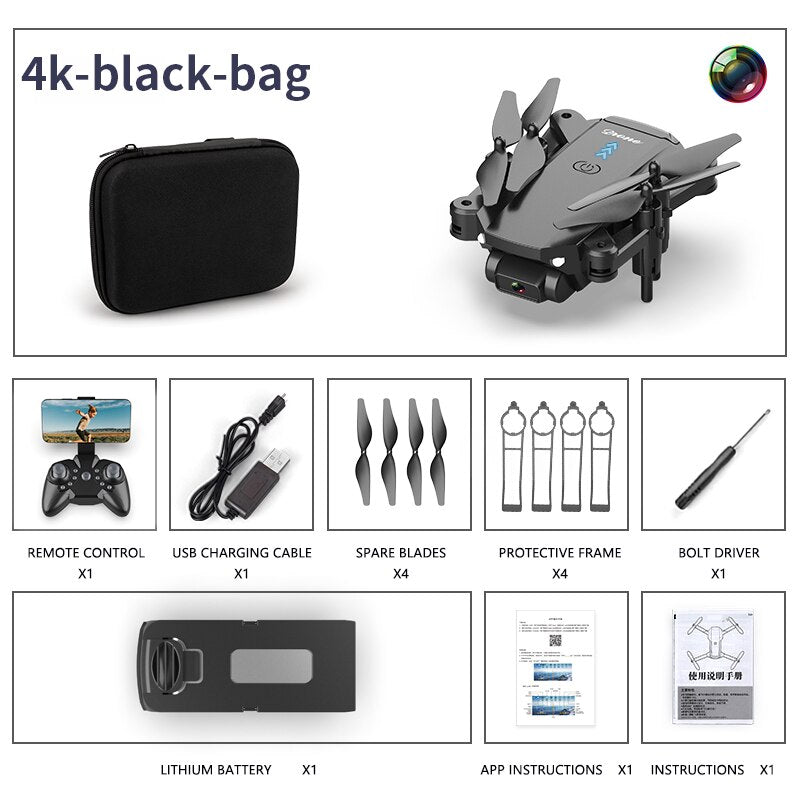 S603 RC Mini Drone With 4K HD Dual Camera Aerial Photography WIFI FPV Foldable Durable Quadcopter Height Hold Toys