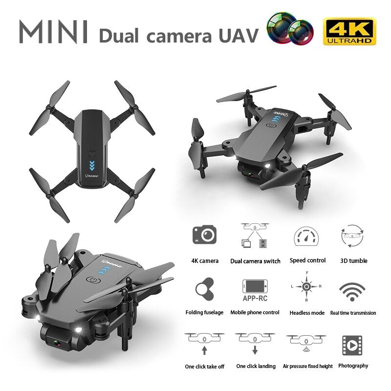 S603 RC Mini Drone With 4K HD Dual Camera Aerial Photography WIFI FPV Foldable Durable Quadcopter Height Hold Toys
