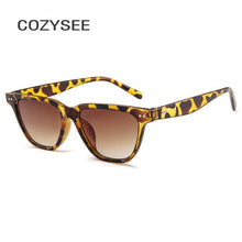 Load image into Gallery viewer, Vintage Dark Black Square Glasses Personalized cat eyes Colorful women&#39;s sunglasses Brand Designer Sun Goggles Female Shades
