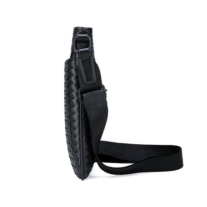 Men's Crossbody Bag Fashion High Quality Genuine Leather Shoulder Bag Casual Black Business Handbag For Phone  Travel