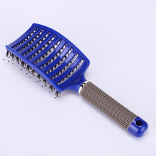 Charger l&#39;image dans la galerie, Hair Brush Scalp Massage Comb Hairbrush Bristle&amp;Nylon Women Wet Curly Detangle Hair Brush for Salon Hairdressing Styling Tools
