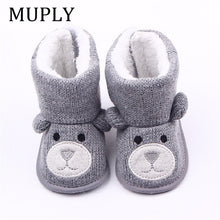 Cargar imagen en el visor de la galería, Baby Winter Boots Infant Toddler Newborn Cute Cartoon Bear Shoes Girls Boys First Walkers Super Keep Warm Snowfield Booties Boot
