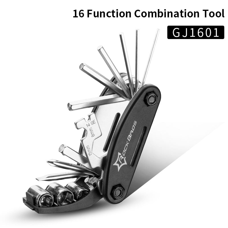 ROCKBROS 16 in 1 Multifunction Bicycle Repair Tools Kit Hex Spoke Cycling Screwdriver Tool MTB Mountain Cycling Bike Repair Tool