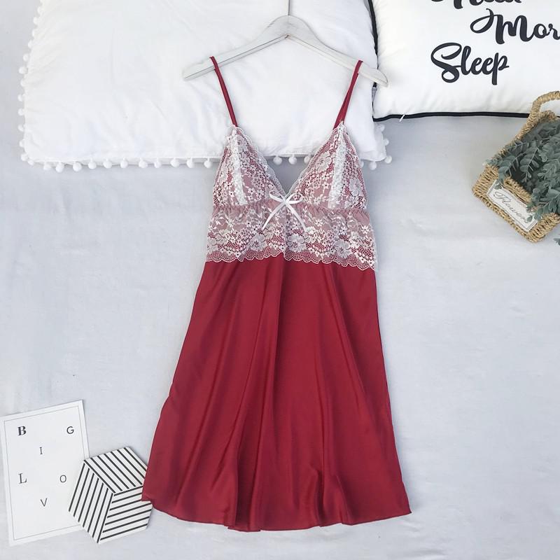 Satin Lace 5PCS Sleep Set Sexy Kimono Bathrobe Gown Female Robe Silky Nightwear Intimate Lingerie Casual Nightgown Sleepwear