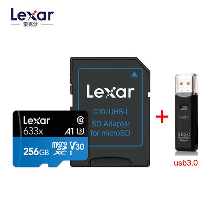 Lexar 633X New Original 95mb/s Micro SD card 512GB 128g 256GB SDXC SDHC Memory Card Reader Uhs-1 For Drone Gopro Sport Camcorder