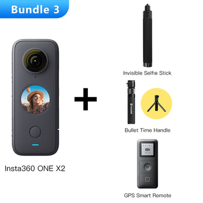 Insta360 One X2 360 Action Camera 5.7K VR Video 10M Waterproof Insta 360 One X2 Pocket Panorama Underwater Helmet Pro Sport Cam