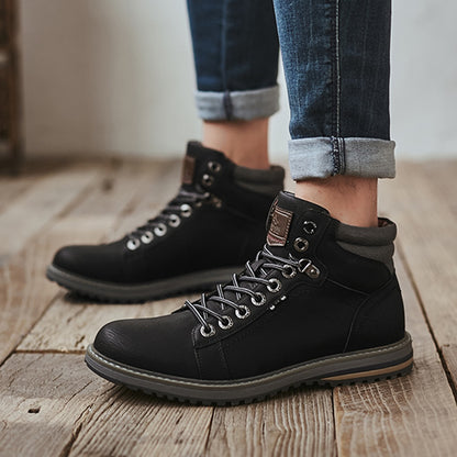 DECARSDZ Men Boots 2021 Spring New Fashion Shoes Man Outdoor Comfy Classic Male Shoes Durable Outsole Men Casual Boots