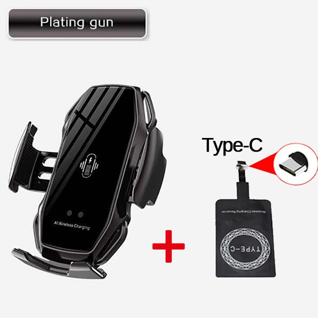 Smart Sensor Car Phone Holder Fast Charging Wireless Chargers Universal Car Holder For iPhone For Huawei AI Wireless Charging