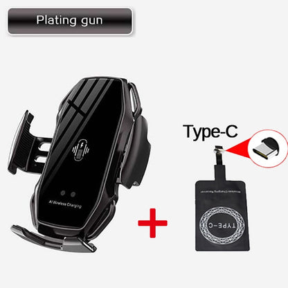 Smart Sensor Car Phone Holder Fast Charging Wireless Chargers Universal Car Holder For iPhone For Huawei AI Wireless Charging