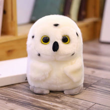 将图片加载到图库查看器，Lovely Round Shape Fat Animals Plush Toys Husky Cow Cat Owl Cute Plush Doll Kids Soft Toys Birthday Gift
