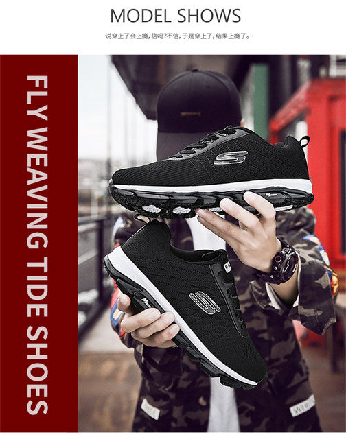 Unisex Mesh Breathable Running Shoes Men Women Sneakers