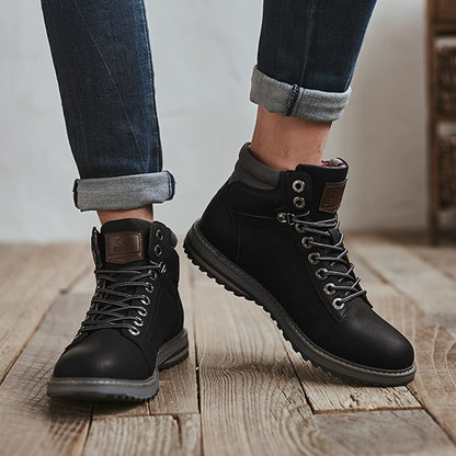 DECARSDZ Men Boots 2021 Spring New Fashion Shoes Man Outdoor Comfy Classic Male Shoes Durable Outsole Men Casual Boots