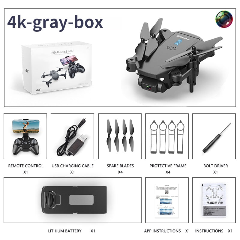 S603 RC Mini Drone With 4K HD Dual Camera Aerial Photography WIFI FPV Foldable Durable Quadcopter Height Hold Toys