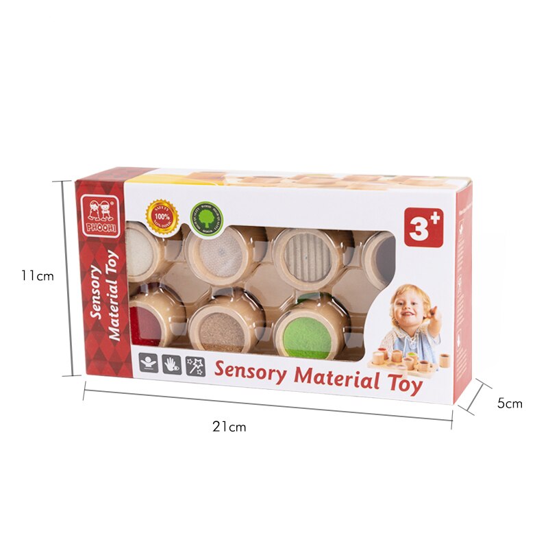 Wooden Montessori Baby Sensory Material Toy Kids Preschool Early Learning Educational Tactile Toys For Children gift