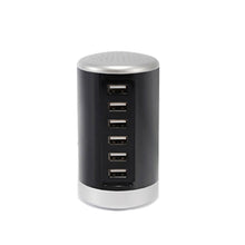 Load image into Gallery viewer, Multi-port Charger 6 USB Port Desktop Charger Rapid Tower Charging Station Power Adapter 30W LED Indicator UL Certification US
