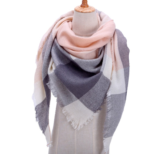 Designer 2020 knitted spring winter women scarf plaid warm cashmere scarves shawls luxury brand neck bandana pashmina lady wrap