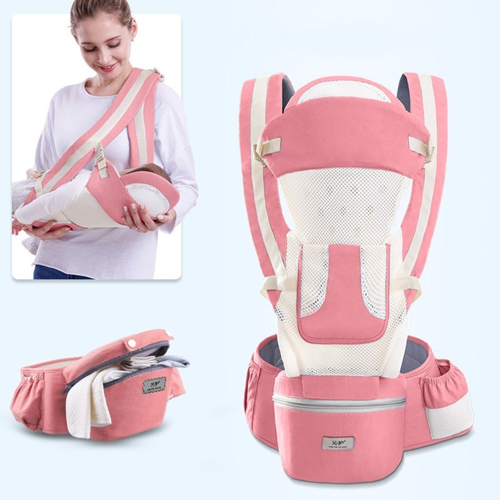 Ergonomic Baby Carrier 15 Using Way Infant Baby Hipseat Carrier Front Facing Ergonomic Kangaroo Baby Wrap Sling Travel 0-48 Months