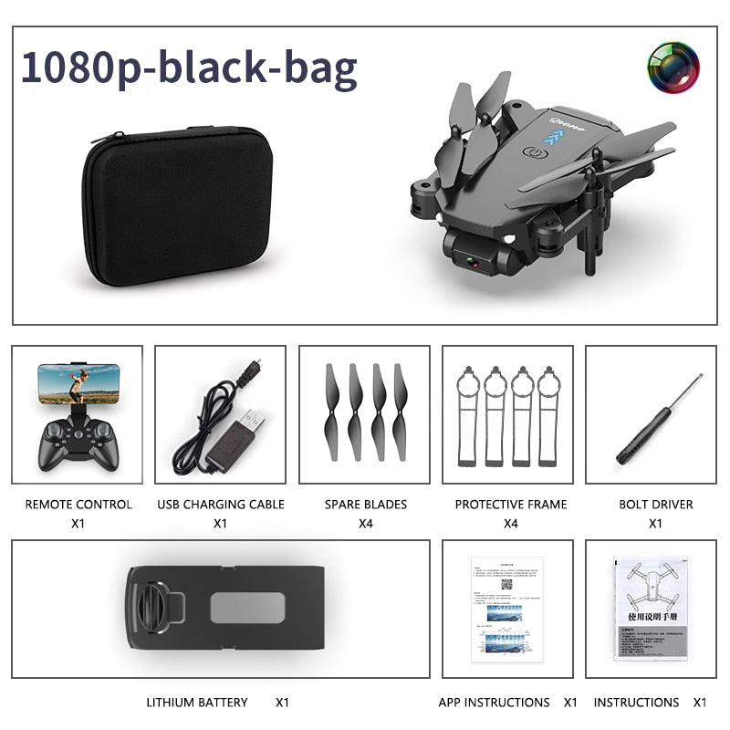 S603 RC Mini Drone With 4K HD Dual Camera Aerial Photography WIFI FPV Foldable Durable Quadcopter Height Hold Toys