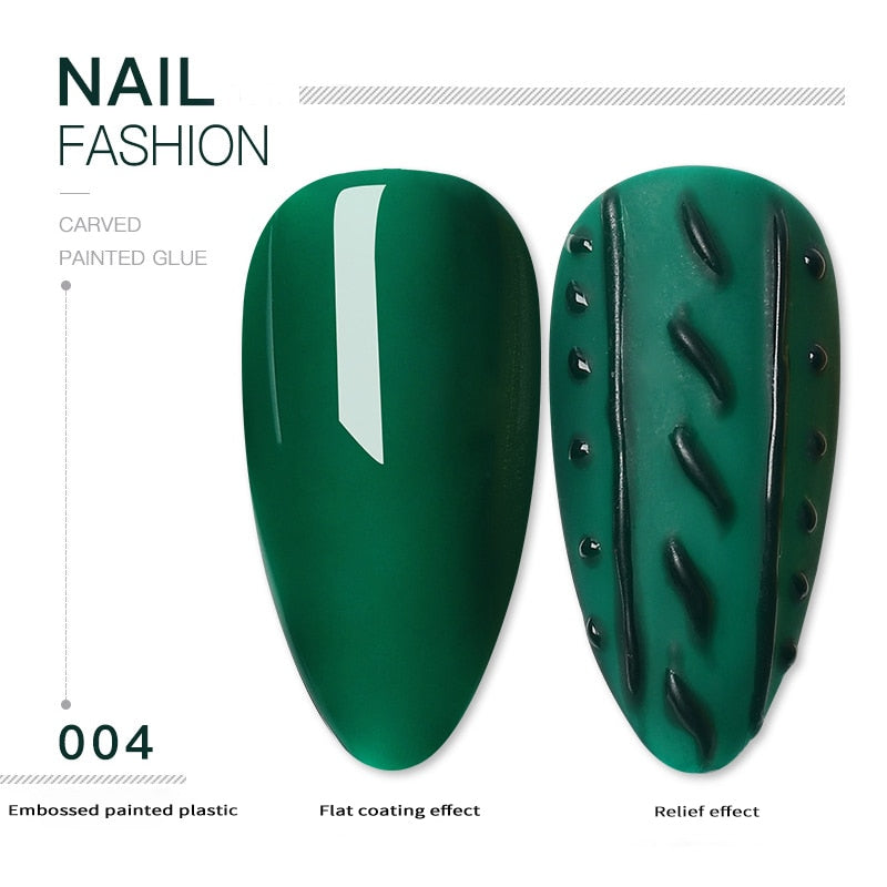 SKVP 3D Emboss Gel Polish Carving Painting 5ml Soak Off UV LED DIY Gel Lacquer Enamel Design Sweater Sculptuur Nails Art